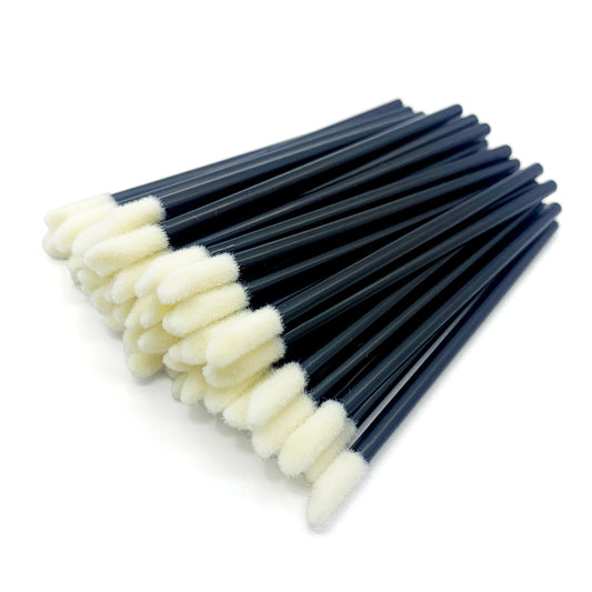 50pcs Disposable Lip Brushes Eyelash Applicator Mascara Wands Brush Lipstickers Wands Makeup Tools EyelashExtension Supplies